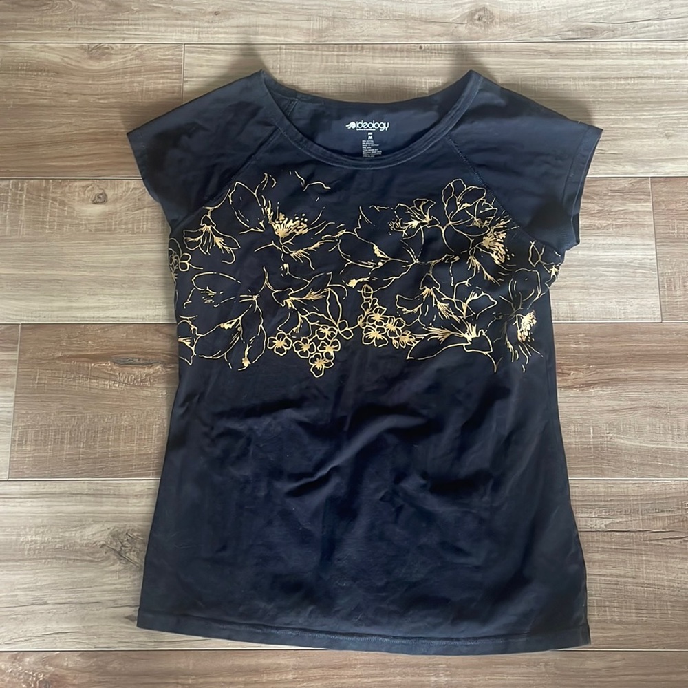Ideology black and gold shirt